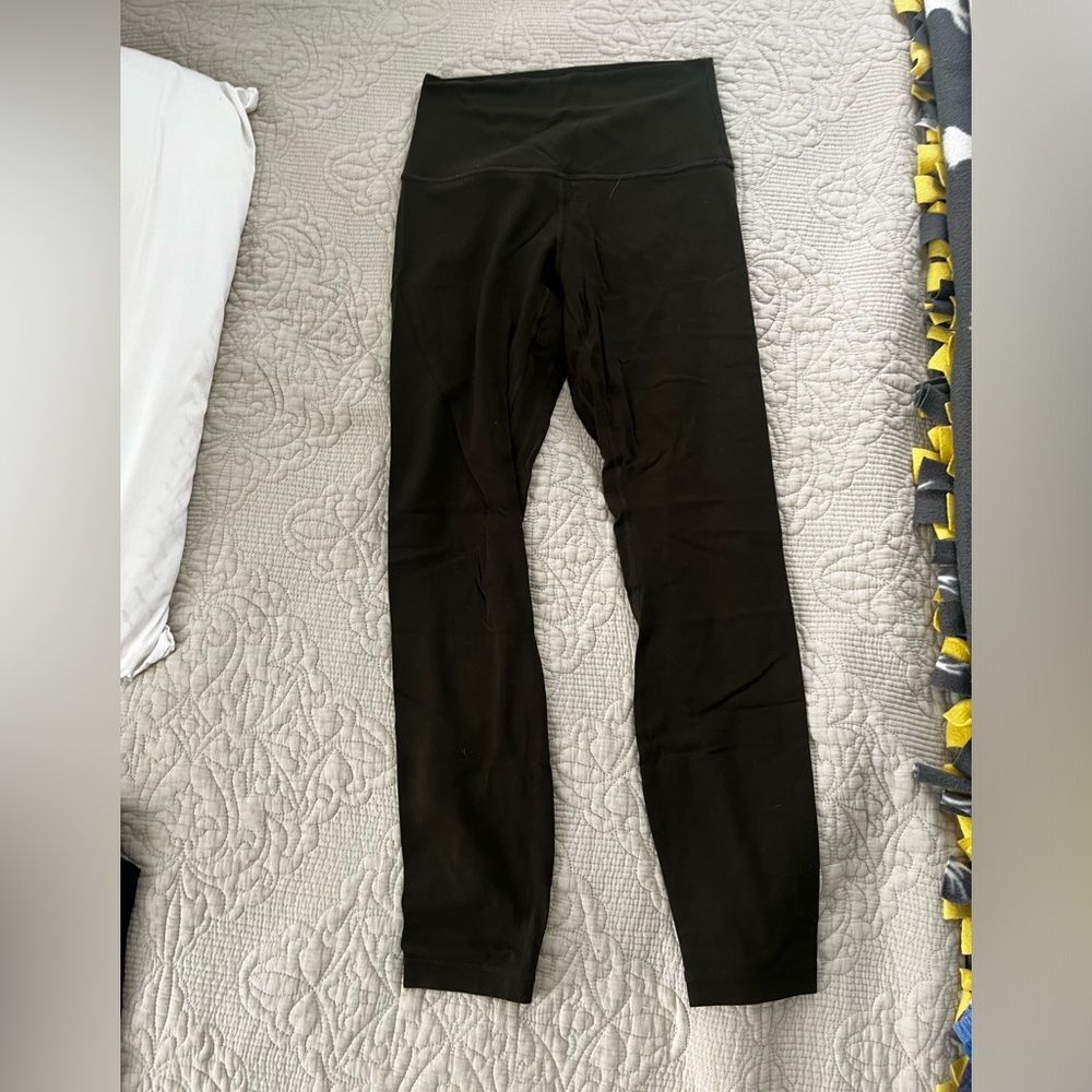 Lululemon align 25” dark olive leggings size 6